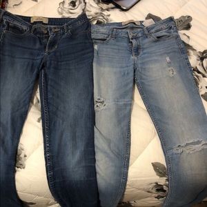 light & dark hollister jeans